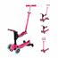 Самокат GLOBBER серії GO UP SPORTY 360 фуксія, до 20/50кг 1+, колеса з підсвіткою
