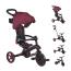 Велосипед дитячий GLOBBER серії EXPLORER TRIKE FOLDABLE 4в1, бордовий, до 20кг, 3 колеса