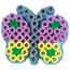 Термомозаїка HAMA Поле для Maxi 3+ маленький метелик, 54 кілочків