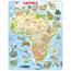 Пазл рамка-вкладиш LARSEN Мапа Африки - тваринний світ