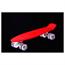 Скейтборд AWAII SK8 Vintage 22.5`, колеса з підсвіткою, червоний, до 100кг