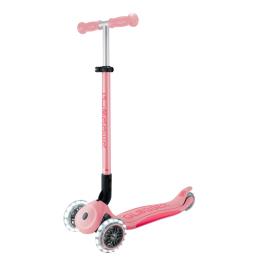 Самокат GLOBBER серії ELITE LIGHTS, пастельно-рожевий, колеса з підсвіткою, 50кг, 3+