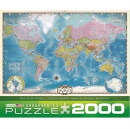 Пазл Eurographics Мапа світу, 2000 елементів