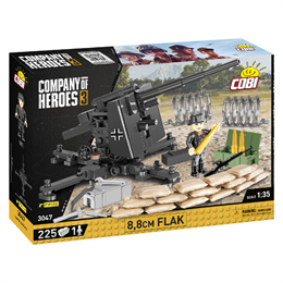 Конструктор COBI Company of Heroes 3 Зенітна гармата FlaK 88-мм, 225 деталей