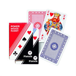 Карти гральні PIATNIK Покер, бридж 1 колода х 55 карт