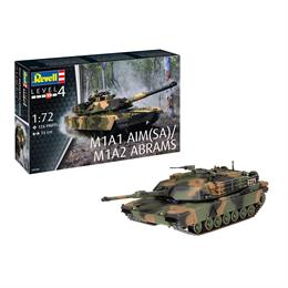 Збірна модель-копія Revell Танк Абрамс M1A1 AIM(SA)/ M1A2 рівень 4 масштаб 1:72