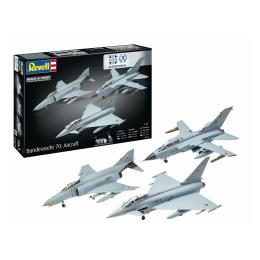 Збірна модель-копія Revell набір до 70 річниці ВПС Німеччини 3 літаки, рів 5, м: 1:72
