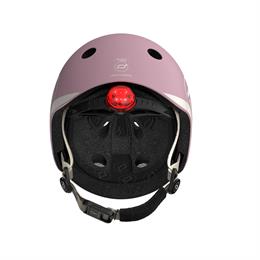 Шолом захисний дитячий Scoot and Ride, пастельно-бузковий з ліхтариком 45-51см
