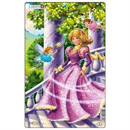 Пазл рамка-вкладыш LARSEN Принцесса в розовом, серия МИДИ